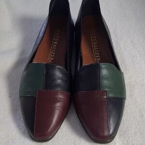 Naturalizer Men's Leather Loafers in Black, Green, and Brown